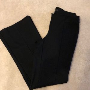 Black straight leg dress pant